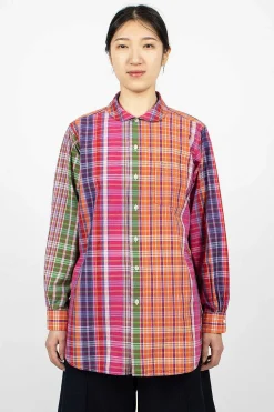 Rounded Collar Shirt Multi