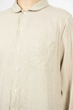 Rounded Collar Shirt Natural