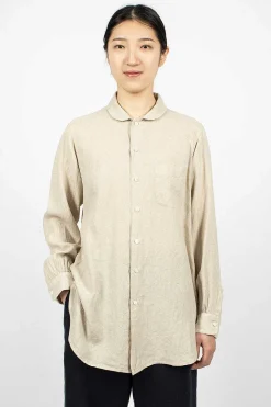 Rounded Collar Shirt Natural
