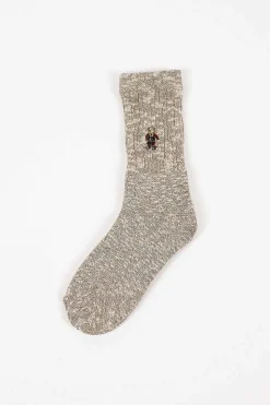 Rs-253 Bear Socks Khaki