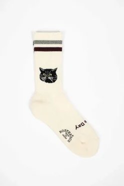 Rs-277 Cat Socks Wine