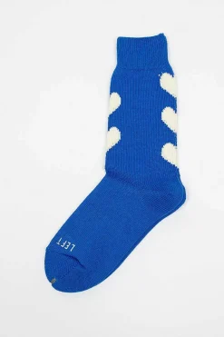 Rs-63 Heart Socks Blue