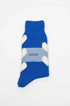 Rs-63 Heart Socks Blue