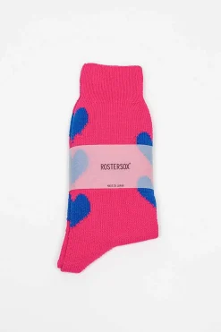 Rs-63 Heart Socks Pink
