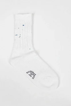Rs-202 Paint Socks White/Blue