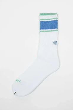 Rs-219 Stripe Socks Green