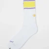 Rs-219 Stripe Socks Purple