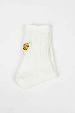 Rs-193 Tiger Socks White