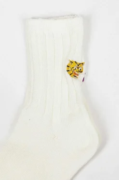 Rs-193 Tiger Socks White