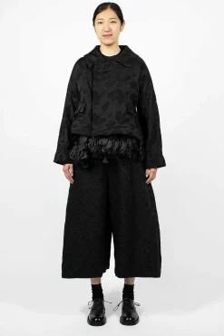 Ruffle Hem Floral Jacket