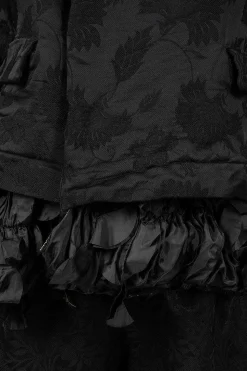 Ruffle Hem Floral Jacket