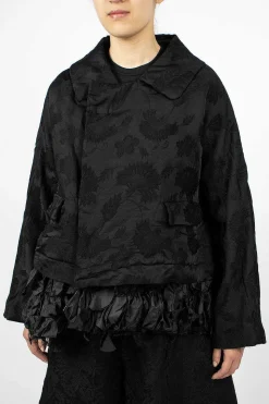 Ruffle Hem Floral Jacket