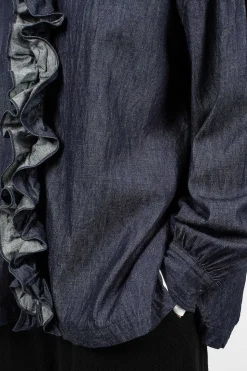 Ruffle Shirt 6.5Oz Denim