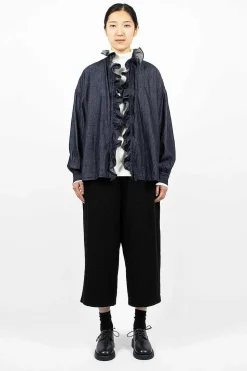 Ruffle Shirt 6.5Oz Denim