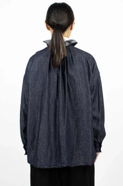 Ruffle Shirt 6.5Oz Denim