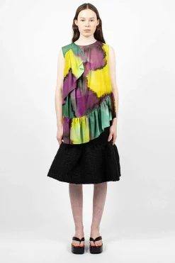 Ruffle Top Yellow Dye