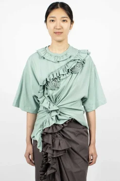 Ruffle T-Shirt Light Blue