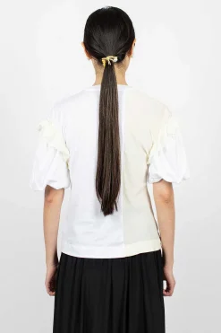 Ruffle T-Shirt White