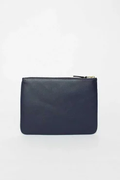 Sa5100 Classic Leather Pouch Navy