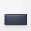 Sa0110 Classic Leather Purse Navy