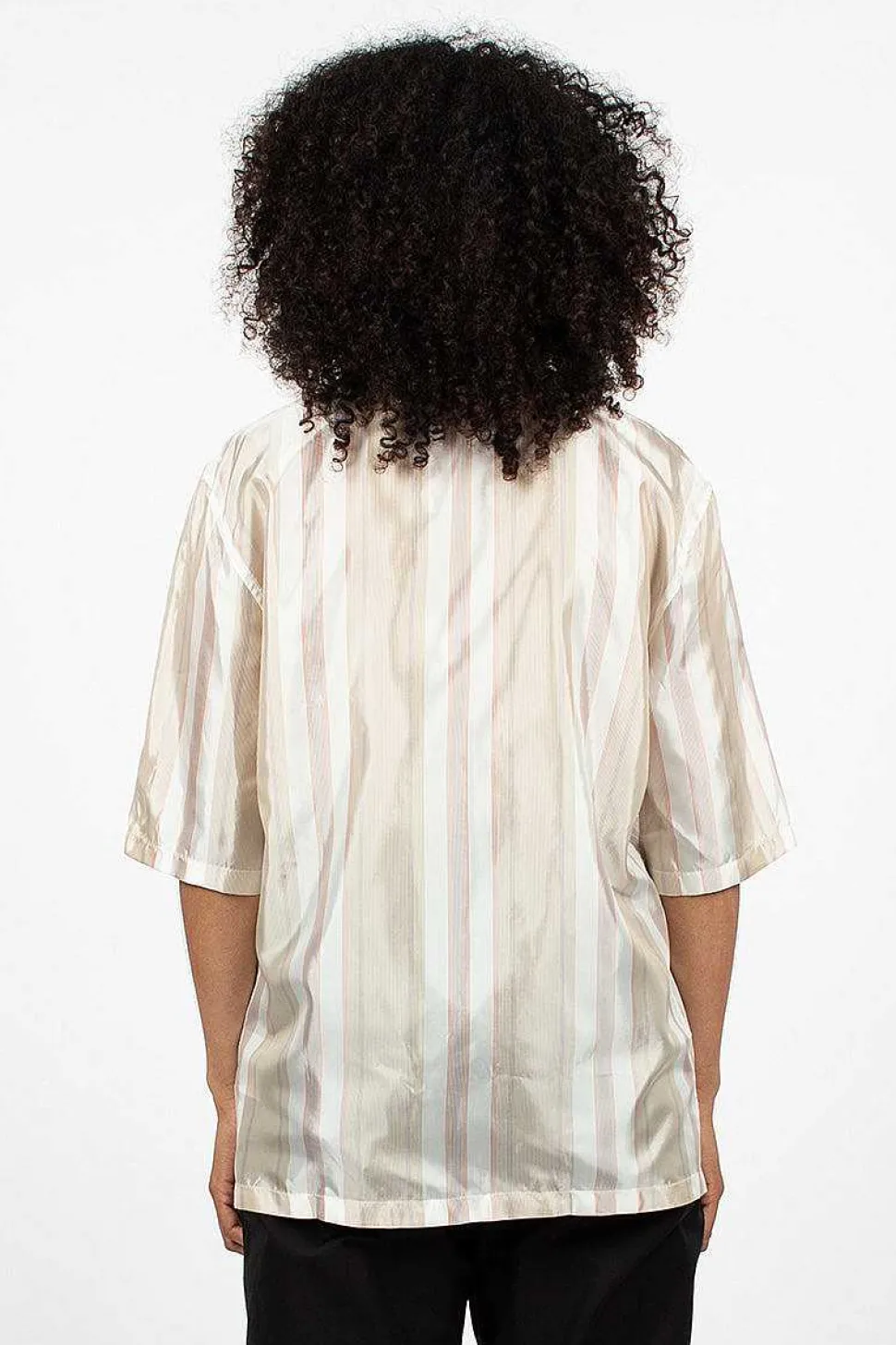 Saffi Bag Stripe Blouse Red/Brown