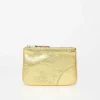 Sa8100G Zip Top Purse Gold
