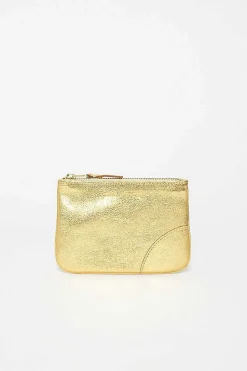 Sa8100G Zip Top Purse Gold