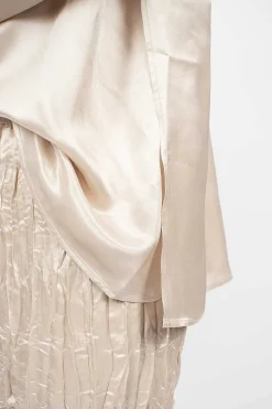 Satin Blouse Pebble Beige