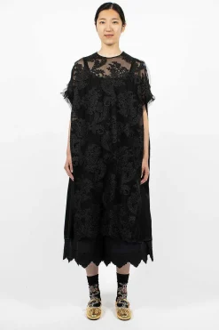 Satin Panel T-Shirt Dress