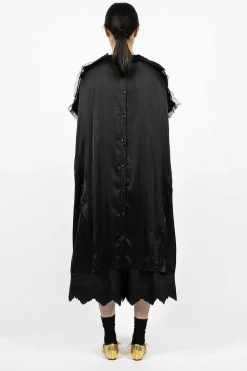 Satin Panel T-Shirt Dress