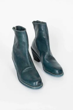 Sb06D Full Grain Cuban Heel Zip Back Boot Cv72T