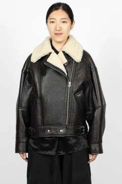 Shearling Jacket Dark Brown