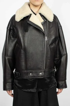 Shearling Jacket Dark Brown