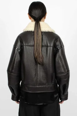 Shearling Jacket Dark Brown