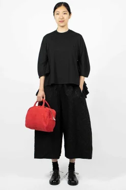Sheepskin Handbag Red