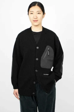 Shetland Wool Cardigan Black