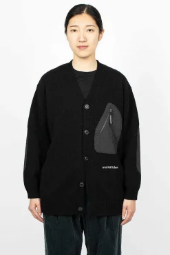 Shetland Wool Cardigan Black