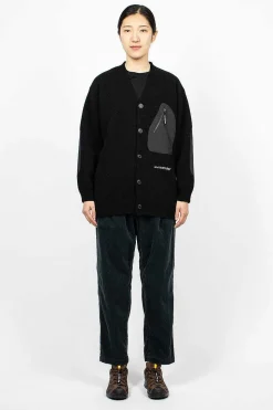 Shetland Wool Cardigan Black