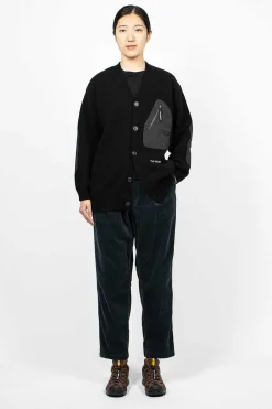 Shetland Wool Cardigan Black