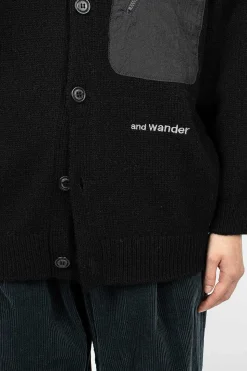 Shetland Wool Cardigan Black