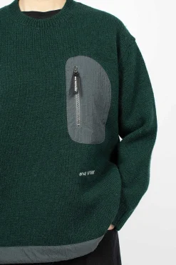 Shetland Wool Jumper Green