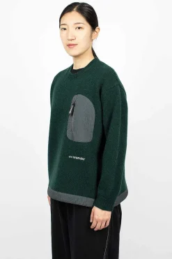 Shetland Wool Jumper Green