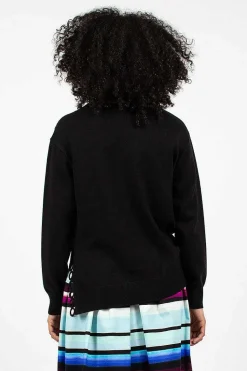 Shoulder Detail Jumper Black
