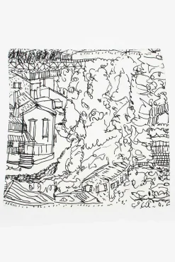 Silk Scarf Village Design