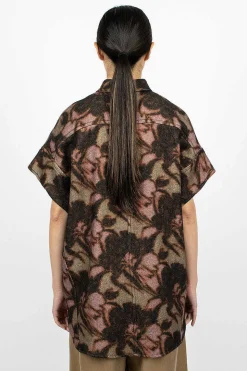 Sleeveless Floral Overshirt