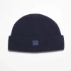 Small Ribbed Beanie Navy