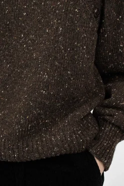 Soft Donegal Jumper Earth