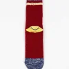 Soft Smiley Sock Red