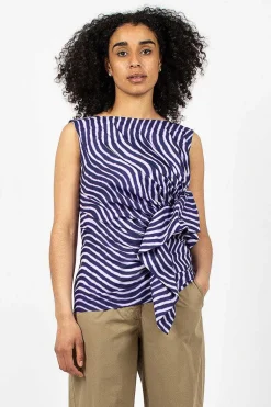 Spiral Top Purple Print