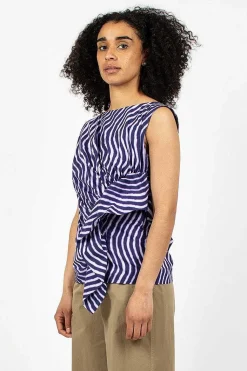 Spiral Top Purple Print